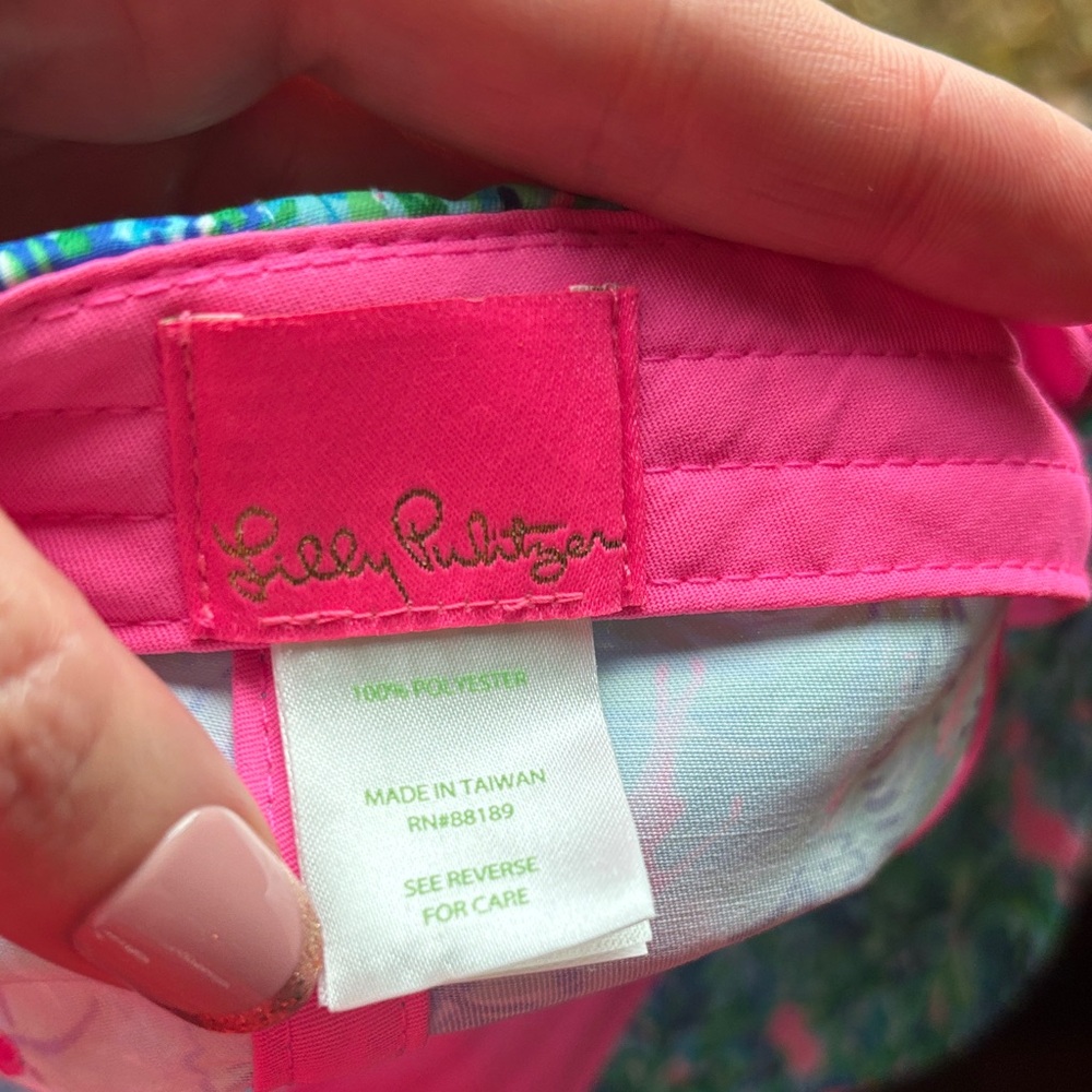 Euc! Lilly Pulitzer Tropical Print golf Cap - Picture 4 of 5